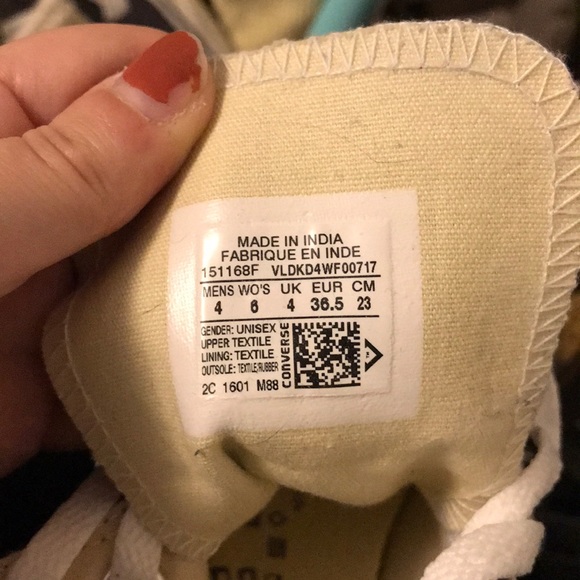 Blue Hi Top Converse - Picture 3 of 3